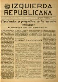 Izquierda Republicana. Año XIII, núm. 79, septiembre-octubre de 1952 | Biblioteca Virtual Miguel de Cervantes