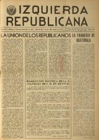 Izquierda Republicana. Año XV, núm. 91, junio-julio-agosto de 1954 | Biblioteca Virtual Miguel de Cervantes