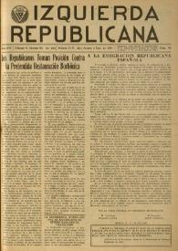 Izquierda Republicana. Año XVI, núm. 96, julio-agosto-septiembre de 1955 | Biblioteca Virtual Miguel de Cervantes