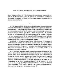Los últimos artículos de Valle-Inclán / Emma Susana Speratti-Piñero | Biblioteca Virtual Miguel de Cervantes