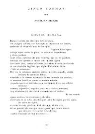 Cinco poemas / por Angélika Becker | Biblioteca Virtual Miguel de Cervantes