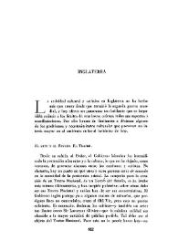 Crónica cultural. Inglaterra / José Luis Cano | Biblioteca Virtual Miguel de Cervantes