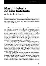 Martí: historia de una bofetada / Antonio José Ponte | Biblioteca Virtual Miguel de Cervantes