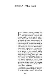 Cuadernos Hispanoamericanos, núm. 9, mayo-junio 1949. Brújula para leer | Biblioteca Virtual Miguel de Cervantes