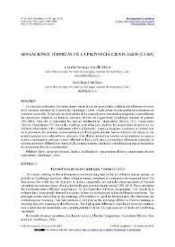 Sensaciones térmicas en la provincia Cienfuegos (Cuba) / Claudio Santiago Castillo Oliva y Sinaí Barcia Sardiñas | Biblioteca Virtual Miguel de Cervantes