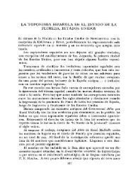  La toponimia española en el Estado de la Florida, Estados Unidos  / John W. Hamilton | Biblioteca Virtual Miguel de Cervantes