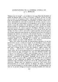 Constantes en la poesía lírica de J. L. Borges  / Franz Niedermayer | Biblioteca Virtual Miguel de Cervantes