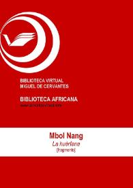 La huérfana / Mbol Nang ; Mar García (ed.) | Biblioteca Virtual Miguel de Cervantes