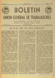 U.G.T. : Boletín de la Unión General de Trabajadores de España en Francia. Núm. 28, febrero de 1947 | Biblioteca Virtual Miguel de Cervantes