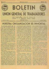 U.G.T. : Boletín de la Unión General de Trabajadores de España en Francia. Núm. 40, febrero de 1948 | Biblioteca Virtual Miguel de Cervantes