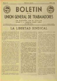 U.G.T. : Boletín de la Unión General de Trabajadores de España en Francia. Núm. 44, junio de 1948 | Biblioteca Virtual Miguel de Cervantes