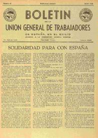 U.G.T. : Boletín de la Unión General de Trabajadores de España en Francia. Núm. 45, julio de 1948 | Biblioteca Virtual Miguel de Cervantes