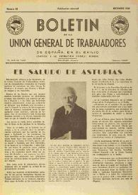 U.G.T. : Boletín de la Unión General de Trabajadores de España en Francia. Núm. 50, diciembre de 1948 | Biblioteca Virtual Miguel de Cervantes