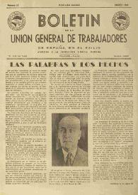 U.G.T. : Boletín de la Unión General de Trabajadores de España en Francia. Núm. 53, marzo de 1949 | Biblioteca Virtual Miguel de Cervantes