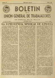 U.G.T. : Boletín de la Unión General de Trabajadores de España en Francia. Núm. 57, julio de 1949 | Biblioteca Virtual Miguel de Cervantes