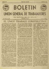 U.G.T. : Boletín de la Unión General de Trabajadores de España en Francia. Núm. 58, agosto de 1949 | Biblioteca Virtual Miguel de Cervantes