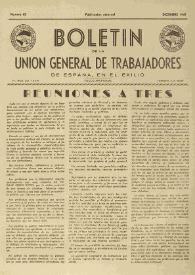 U.G.T. : Boletín de la Unión General de Trabajadores de España en Francia. Núm. 62, diciembre de 1949 | Biblioteca Virtual Miguel de Cervantes