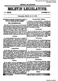 Boletín legislativo | Biblioteca Virtual Miguel de Cervantes
