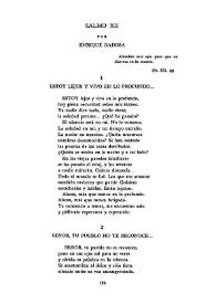 Salmo XII / por Enrique Badosa | Biblioteca Virtual Miguel de Cervantes