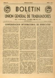 U.G.T. : Boletín de la Unión General de Trabajadores de España en Francia. Núm. 63, enero de 1950 | Biblioteca Virtual Miguel de Cervantes