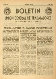 U.G.T. : Boletín de la Unión General de Trabajadores de España en Francia. Núm. 68, junio de 1950 | Biblioteca Virtual Miguel de Cervantes