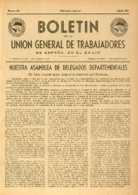 U.G.T. : Boletín de la Unión General de Trabajadores de España en Francia. Núm. 69, julio de 1950 | Biblioteca Virtual Miguel de Cervantes