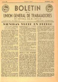 U.G.T. : Boletín de la Unión General de Trabajadores de España en Francia. Núm. 86, diciembre de 1951 | Biblioteca Virtual Miguel de Cervantes