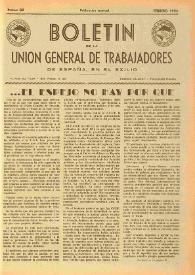 U.G.T. : Boletín de la Unión General de Trabajadores de España en Francia. Núm. 88, febrero de 1952 | Biblioteca Virtual Miguel de Cervantes