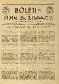 U.G.T. : Boletín de la Unión General de Trabajadores de España en Francia. Núm. 98, diciembre de 1952 | Biblioteca Virtual Miguel de Cervantes