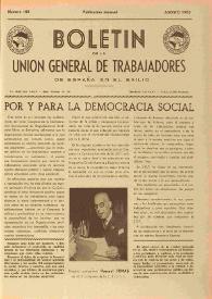U.G.T. : Boletín de la Unión General de Trabajadores de España en Francia. Núm. 106, agosto de 1953 | Biblioteca Virtual Miguel de Cervantes