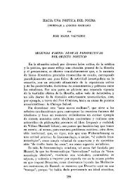Hacia una poética del problema. (Homenaje a Antonio Machado) / José María Valverde | Biblioteca Virtual Miguel de Cervantes