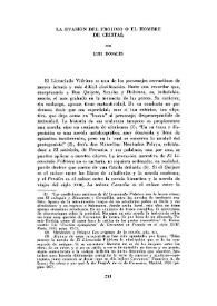 La evasión del prójimo o el hombre de cristal / Luis Rosales | Biblioteca Virtual Miguel de Cervantes
