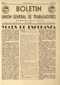 U.G.T. : Boletín de la Unión General de Trabajadores de España en Francia. Núm. 142, agosto de 1956 | Biblioteca Virtual Miguel de Cervantes