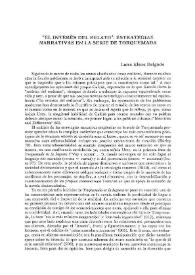 "El interés del relato": estrategias narrativas en la serie de Torquemada / Luis Elena Delgado | Biblioteca Virtual Miguel de Cervantes