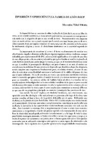 Inversión y oposición en "La familia de León Roch"  / Mercedes Vidal Tibbits | Biblioteca Virtual Miguel de Cervantes