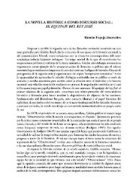 La novela histórica como discurso social: "El equipaje del rey José" / Ramón Espejo-Saavedra | Biblioteca Virtual Miguel de Cervantes