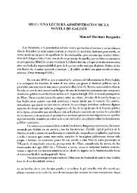 "Miau": "una lectura administrativa" de la novela de Galdós / Manuel Martínez Bargueño | Biblioteca Virtual Miguel de Cervantes