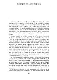 Símbolos de luz y sombra / Agnes Gullón | Biblioteca Virtual Miguel de Cervantes