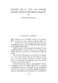 Estética de la vida. Las concepciones estéticas de Graça Aranha / por Renato de Mendonça | Biblioteca Virtual Miguel de Cervantes