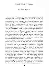 Habitación en Turín / Eduardo Tijeras | Biblioteca Virtual Miguel de Cervantes