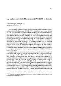 Las traducciones de F. R. Lamennais (1782-1854) en España / Solange Hibbs-Lissorgues | Biblioteca Virtual Miguel de Cervantes