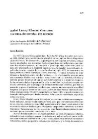 Rafael Luna y Edmond Goncourt: Un tema, dos novelas, dos miradas / Mª de los Ángeles Rodríguez Sánchez | Biblioteca Virtual Miguel de Cervantes