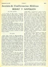 Bichat y Napoleón / P. Laín Entralgo | Biblioteca Virtual Miguel de Cervantes