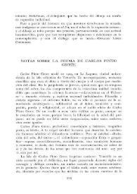 Notas sobre la poesía de Carlos Pinto Grote / Ramón de Garciasol | Biblioteca Virtual Miguel de Cervantes