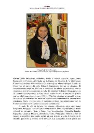 Karina Jesús Fraccarolli (Córdoba, 1969- ) [Semblanza] / Adriana Vulponi | Biblioteca Virtual Miguel de Cervantes
