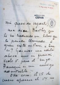  Carta de Enrique Gómez Carrillo a Manuel Ugarte. 1906-1907? | Biblioteca Virtual Miguel de Cervantes
