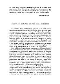 "Versos del domingo", de José María Valverde / Francisco Tentori | Biblioteca Virtual Miguel de Cervantes