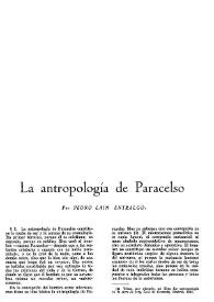 La antropología de Paracelso / Por Pedro Laín Entralgo | Biblioteca Virtual Miguel de Cervantes