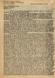 Carta de Francisco Largo Caballero a Indalecio Prieto. París, 13 de diciembre d 1945 | Biblioteca Virtual Miguel de Cervantes