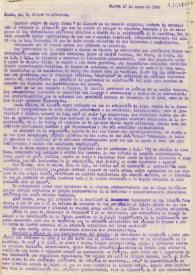 Carta de diego Martínez Barrio a Álvaro de Albornoz. Chateau, 17 de enero 1959 | Biblioteca Virtual Miguel de Cervantes